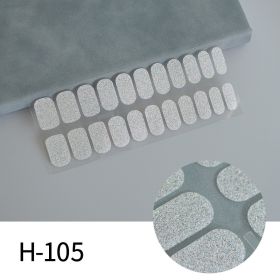 Simple Ins Style Pure Color Nail Sticker (Option: H105-Nail Sticker Card Polish Bar)