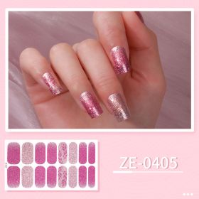 New Ladies Waterproof Manicure Stickers (Option: ZE 0405-Nail Stickers And Nail File)