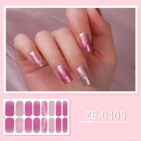 New Ladies Waterproof Manicure Stickers (Option: ZE 0405-Nail Stickers And Nail File)