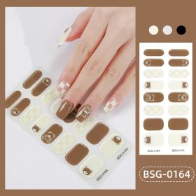 Glue Gilding Semi-curing Nail Sticker (Option: BSG0164-Nail Sticker)