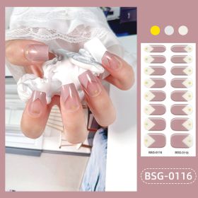 Glue Gilding Semi-curing Nail Sticker (Option: BSG0116-Nail Sticker)