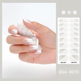 Glue Gilding Semi-curing Nail Sticker (Option: BSG0070-Nail Sticker)