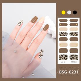 Glue Gilding Semi-curing Nail Sticker (Option: BSG0231-Nail Sticker)