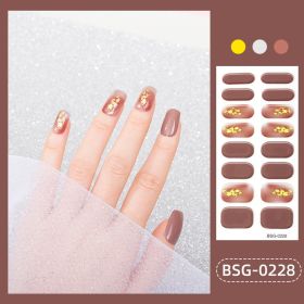 Glue Gilding Semi-curing Nail Sticker (Option: BSG0228-Nail Sticker)