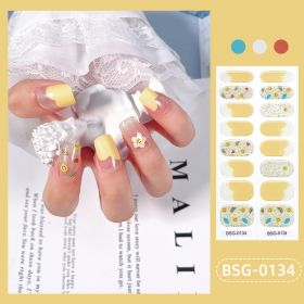 Glue Gilding Semi-curing Nail Sticker (Option: BSG0134-Nail Sticker)