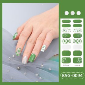 Glue Gilding Semi-curing Nail Sticker (Option: BSG0094-Nail Sticker)