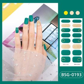 Glue Gilding Semi-curing Nail Sticker (Option: BSG0193-Nail Sticker)