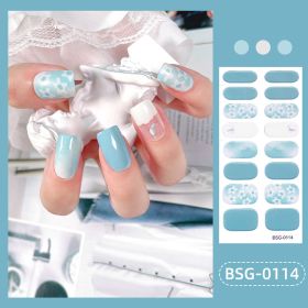 Glue Gilding Semi-curing Nail Sticker (Option: BSG0114-Nail Sticker)