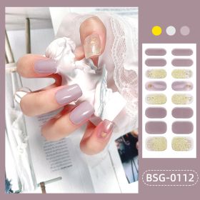 Glue Gilding Semi-curing Nail Sticker (Option: BSG0112-Nail Sticker)