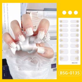 Glue Gilding Semi-curing Nail Sticker (Option: BSG0135-Nail Sticker)