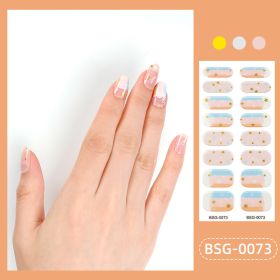 Glue Gilding Semi-curing Nail Sticker (Option: BSG0073-Nail Sticker)