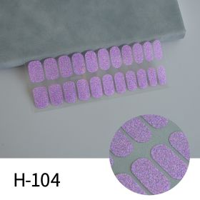 Simple Ins Style Pure Color Nail Sticker (Option: H104-Nail Sticker Card Polish Bar)