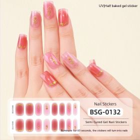 Semi-curing Gel Nail Sticker Gel Beauty (Option: BSG 0132-Suit)