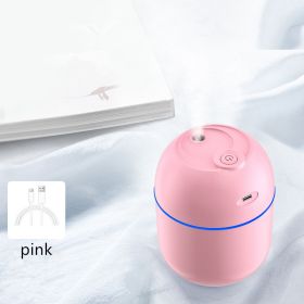 1pc New Humidifier USB Air Humidifier Office Portable Mini Spray Car Purifier (Color: Pink)