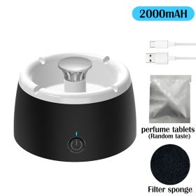 Anion Purification Practical Ash Ashtrays Air Purifier Ashtray for Filtering Second-Hand Smoke Remove Odor Smoking Home Office (Ships From: CN, Color: Ashtray-white-black)