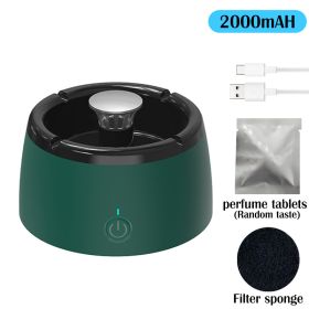 Anion Purification Practical Ash Ashtrays Air Purifier Ashtray for Filtering Second-Hand Smoke Remove Odor Smoking Home Office (Ships From: CN, Color: Ashtray-dark green)
