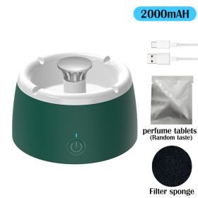 Anion Purification Practical Ash Ashtrays Air Purifier Ashtray for Filtering Second-Hand Smoke Remove Odor Smoking Home Office (Ships From: CN, Color: Ashtray-white-green)