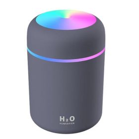 Humidifier Portable USB Ultrasonic Colorful Cup Aroma Diffuser Cool Mist Maker Air Humidifier Purifier With Light For Car Home (Color: Navy blue)