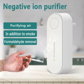 Portable Air Purifier Anion Air Purification Air Freshener Ionizer Cleaner Dust Cigarette Smoke Remover Toilet Deodorant (Type: US Plug)