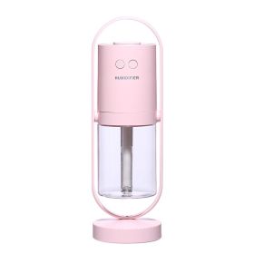 Magic Shadow USB Air Humidifier For Home With Projection Night Lights Ultrasonic Car Mist Maker Mini Office Air Purifier (style: USB, Color: Pink)