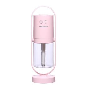 Magic Shadow USB Air Humidifier For Home With Projection Night Lights Ultrasonic Car Mist Maker Mini Office Air Purifier (style: USB, Color: Pink)