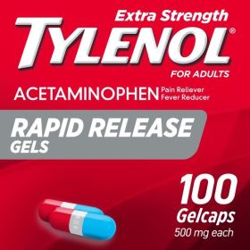 Tylenol Extra Strength Acetaminophen Rapid Release Gels;  100 ct (Brand: Tylenol)