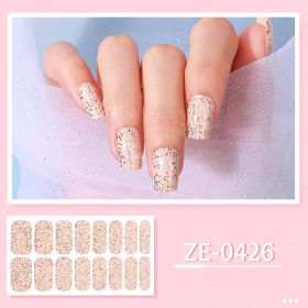 New Ladies Waterproof Manicure Stickers (Option: ZE 0426-Nail Stickers And Nail File)