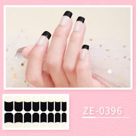 New Ladies Waterproof Manicure Stickers (Option: ZE 0396-Nail Stickers And Nail File)
