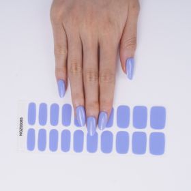 Gel 20 Finger Phototherapy Light UV Polish Half Baked Nail Stickers (Option: NG200085)