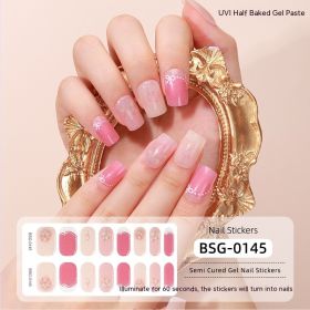 Semi-curing Gel Nail Sticker Gel Beauty (Option: BSG 0145-Suit)