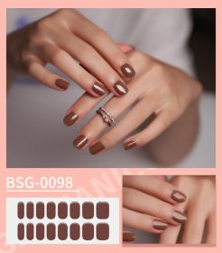 Semi-curing Gel Nail Sticker Gel Beauty (Option: BSG 0098-Suit)