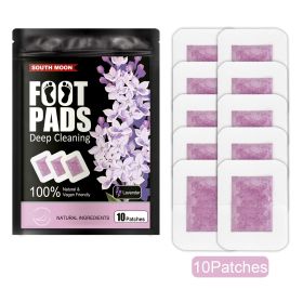 Plant Foot Patch Dehumidification Improve Sleep Relieve Stress Body Foot Massage Nursing Adhesive Bandage (Option: Lavender Flavor 10pcs Per Bag)