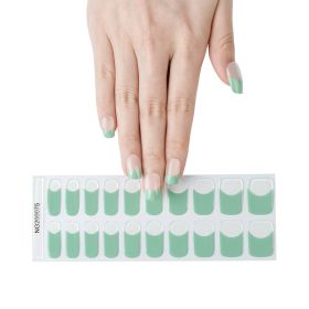 Gel 20 Finger Phototherapy Light UV Polish Half Baked Nail Stickers (Option: NG200075)