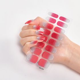 Gradient Onion Powder Manicure Tearable Color Nail Sticker (Option: CS053-Plastic)