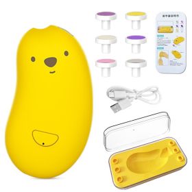 Baby Nail Piercing Device Electric Baby Children Newborn Nail Clippers (Option: Charging Yellow)